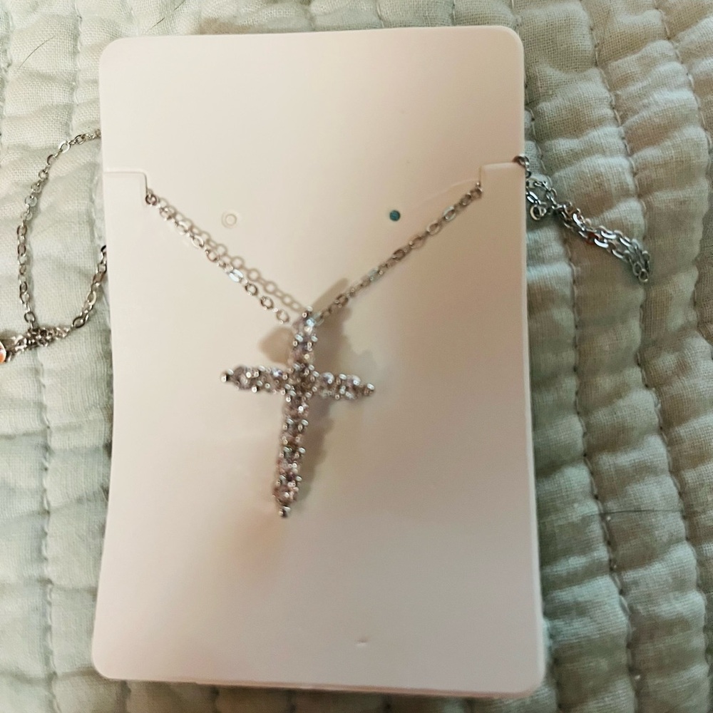 CZ Cross Necklace